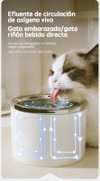 Dispensador de agua automático de cerámica para gatos, tazón de cerámica para gatos, filtración circulante, fuente de agua inteligente para gatos, tazón para perros, suministros para mascotas - details 7