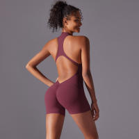 Conjunto Deportivo Hamidou Monos de Yoga sin Mangas con Cuello en V Material de Nylon - details 76