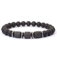 Noter, nueva Pulsera novedosa para hombre, Ojos de tigre naturales, Pulsera con cuentas de roca volcánica, regalo para él, Pulsera de hematita Heag Braslet Pulsera Homme - details 6