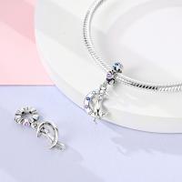 Colgante de la serie de estrellas y lunas para mujer, collar de pulsera DIY, cuentas de plata de ley 925, joyería fina colgante, cumpleaños Gi - details 22
