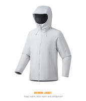 Chaqueta Impermeable Mejorada JNLN Unisex para Deportes al Aire Libre Cierre de Cremallera - details 13
