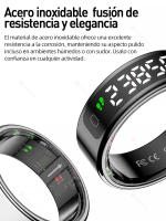 Anillo Inteligente SANLEPUS R11 con Pantalla OLED – Monitorea Pasos, Frecuencia Cardíaca, Calorías, Sueño y Estrés 24/7 | Resistencia al agua 5ATM | Carga inalámbrica + aplicación QRing para iOS/Android - details 3