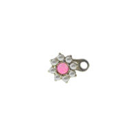 1Pc 100% Acero quirúrgico 14g micro diver cutánea piercing de cristal superior con anclaje dérmico piercing piercings tops ocultar en el cuerpo - details 7