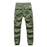 Pantalones Cargo Retro de Invierno para Hombres Comodidad de Algodón, Largo Completo, Múltiples Bolsillos, Estilo Casual de Sweat - details 4