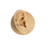 Piercing de titanio G23 para el cuerpo, accesorio con forma de serpiente, abeja, pluma, labio, cartílago, Labret, oreja, lengua, Helix, roscado, joyería, 1 ud. - details 3