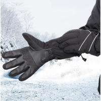 Guantes Calefactables térmicos reflectantes para motocicleta, pantalla táctil, a prueba de viento, Invierno - details 9