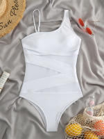 Bañador de una pieza para mujer, nuevo traje de baño liso sin espalda, con correa ajustable, Sexy para playa, - details 27