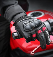 Guantes impermeables para motocicleta, resistentes al viento, reflectantes, antideslizantes, táctiles, largos, cálidos, Invierno - details 1