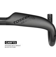 TOSEEK ZXB-TWO Bike Carbon Road Handlebar 400/420/440mm UD Matt Internal Routing Road Bicycle Handle Bar Bikes Parts - details 4