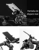 Soporte de Teléfono ROCKBROS para Motocicleta Bicicleta Eléctrica Soporte Mecánico de Cinco Garras de Aleación de Aluminio CNC Adecuado para Smartphones - details 12