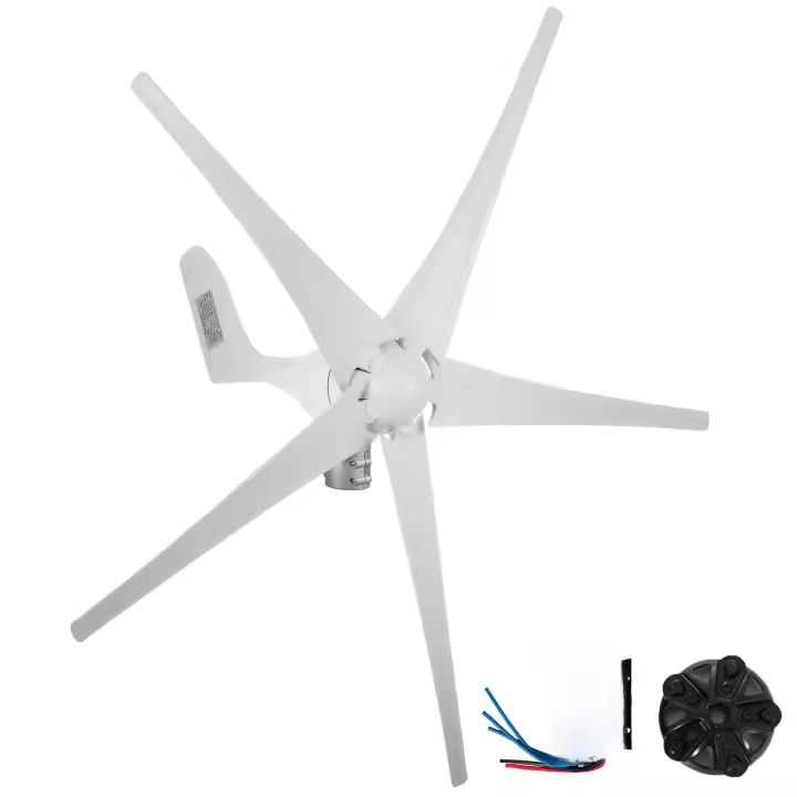 VEVOR-Kit de turbina eólica de 500W con controlador de carga, molino de viento de 5 cuchillas, RV, yate, granja, pequeño generador de energía eólica, uso doméstico - 1