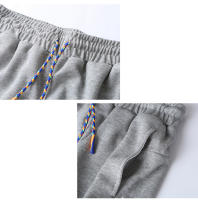 Pantalones cortos informales de verano para hombre, Shorts holgados, cómodos, cintura elástica de fuerza, Color sólido, bolsillos laterales - details 6