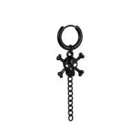 Pendiente de aro con plumas cruzadas para mujer, Piercing de acero inoxidable, con Clip, estilo hip pop, Punk, CZ, magnético, 1 par - details 12