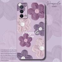 Fundas de Teléfono de Flor de Porcelana Morada Silicona/Goma Compatible con Oppo A17k y Más - details 3