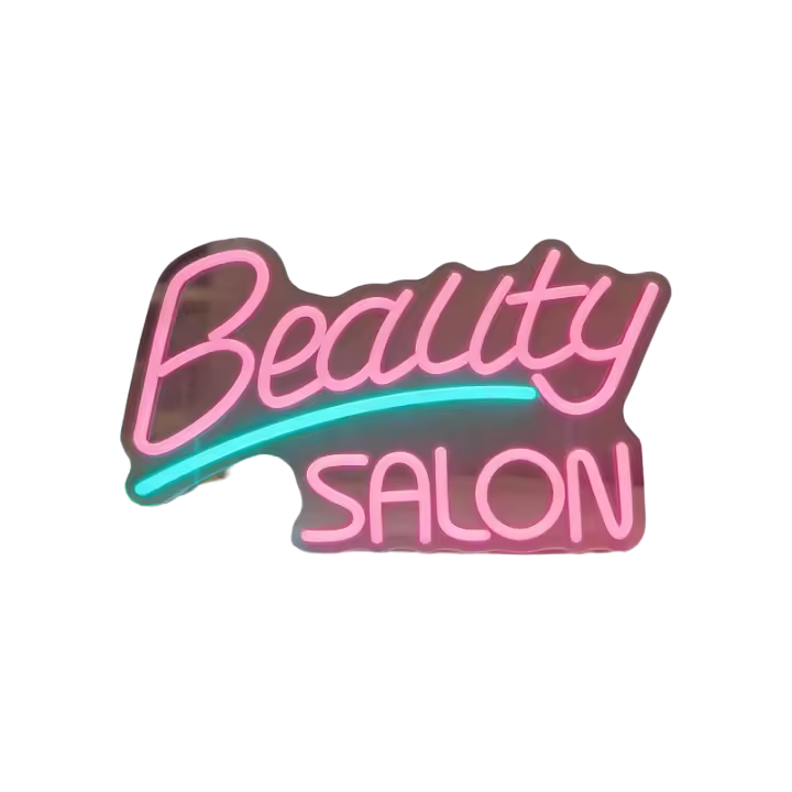 Luz De Pared LED Neón Dimmable Para Salon De Belleza Tienda De Uñas Y Cabello Estudio Decoración De Tienda Regalo Con USB Y Luz De Pared - 1