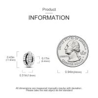 Encantos de Serie Zirconia de Plata Esterlina S925 100% Real para Mujeres Joyería Fina de Cumpleaños Ajuste a Pulsera y Bangle de 3mm - details 43