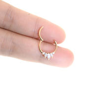 Anillos de Aro para la nariz de alta calidad, 16g, 100%, anillo de acero quirúrgico para la nariz, colgador de piercing para el cuerpo, joyería de moda, 1 ud. - details 12