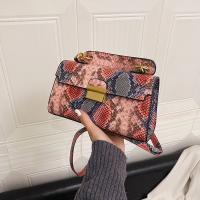 Elegante Bolso de Mano de Cuero PU Patrón de Piel de Serpiente Impermeable, Resistente al Desgaste - details 5