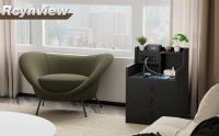 Rcynview Mesa de Noche Diseño Rectangular de Madera 45cm de Ancho 3 Cajones Estación de Carga USB - details 0