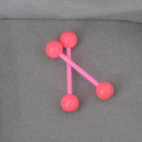 2 unids/lote de piercing de estilo indio luminoso, 1,6x19x6mm, piercing de lengua de barra recta, joyería corporal acrílica de calibre 14, anillo tragus - details 18