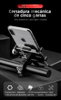 Soporte de Teléfono ROCKBROS para Motocicleta Bicicleta Eléctrica Soporte Mecánico de Cinco Garras de Aleación de Aluminio CNC Adecuado para Smartphones - details 0