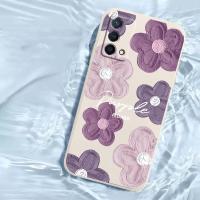 Fundas de Teléfono de Flor de Porcelana Morada Silicona/Goma Compatible con Oppo A17k y Más - details 6