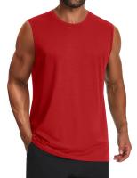 MAGCOMSEN Camiseta sin mangas para hombre UPF 50+ Camisa sin mangas de algodón Camisas de entrenamiento de gimnasio informales ligeras Camiseta de enfriamiento muscular - details 9