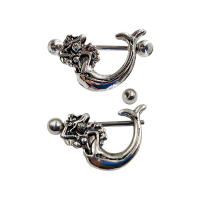 Anillo de pezón de dragón creativo para mujer, 2 piezas, Piercing corporal, joyería, regalos - details 0