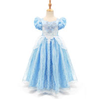 Disfraz de Cenicienta para niña, traje de princesa para fiesta de Halloween, Navidad, cumpleaños, boda, vestido bordado - details 16
