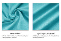 MAGCOMSEN camiseta con capucha de protección solar anti uv con agujeros para los pulgares sudaderas de secado rápido - details 3