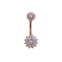 1Pc doble de ombligo piercing joya nombril vientre piercing pendiente de ombligo de perforación del vientre de sexo cuerpo piercings de joyería - details 14