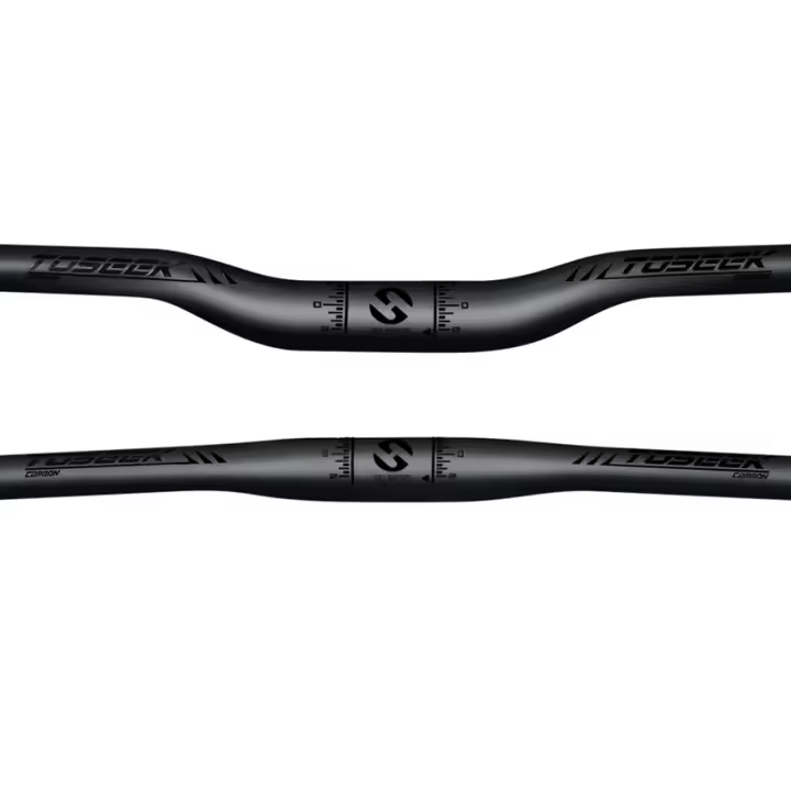 TOSEEK Mtb Carbon Handlebar Bicycle Handlebar 31.8*580-720/740/760mm Matt Black Handlebars For Mountain Bike Accessories - 1