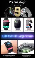 Reloj inteligente 2025 Serie 9 para hombres y mujeres, pantalla HD de 1,96", reloj inteligente con respuesta/hacer llamadas, reloj deportivo, oxígeno en sangre, monitor de frecuencia cardíaca y sueño, compatible con iPhone Android - details 1