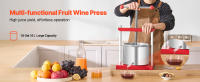 SucceBuy Prensa manual para frutas y vinos, acero inoxidable de 1,6 galones/6 litros para hacer jugos - details 0