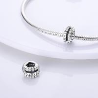 Encantos de Serie Zirconia de Plata Esterlina S925 100% Real para Mujeres Joyería Fina de Cumpleaños Ajuste a Pulsera y Bangle de 3mm - details 44