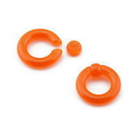 Anillo de cuentas cautivas de acrílico bcr de gran tamaño, 2 piezas, dilatador de tapón para la oreja, guauge, piercing para la nariz, joyería para el cuerpo - details 12