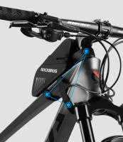 ROCKBROS-bolsa para SILLÍN de bicicleta, resistente al agua, con capacidad de 0,6 l, para colgar luces traseras - details 10
