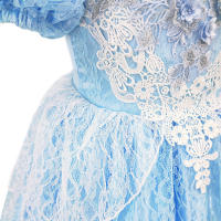 Disfraz de Cenicienta para niña, traje de princesa para fiesta de Halloween, Navidad, cumpleaños, boda, vestido bordado - details 22