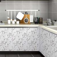 Papel Tapiz de Hoja Ral Adhesivo, Verde/Gris Ideal para Paredes de Baño, Dormitorio, Decoración del Hogar - details 1