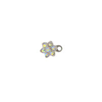 1Pc 100% Acero quirúrgico 14g micro diver cutánea piercing de cristal superior con anclaje dérmico piercing piercings tops ocultar en el cuerpo - details 10