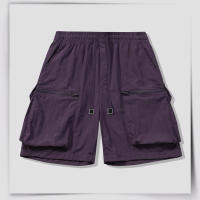 Men New Fashion Cargo Shorts Summer Solid Color Leisure Beach Surf Shorts volleyball Motion Hawaii Holiday Style Shorts Men - details 1