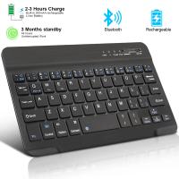 Miniteclado inalámbrico Bluetooth para ordenador portátil, tableta, teléfono, Ipad, teclado recargable para juegos, Android, iOS, Windows - details 0