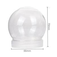 Frasco redondo de plástico transparente para embalaje de dulces y galletas, frasco de almacenamiento de 140ML, decoración de Navidad, 12 unidades/lote, 2023 - details 1