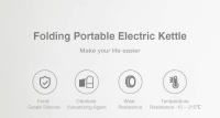 Tetera Eléctrica Portátil Plegable 0.6L Monedero de Agua Función de Apagado Automático Metal - details 0