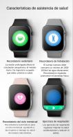 Reloj inteligente 2025 Serie 9 para hombres y mujeres, pantalla HD de 1,96", reloj inteligente con respuesta/hacer llamadas, reloj deportivo, oxígeno en sangre, monitor de frecuencia cardíaca y sueño, compatible con iPhone Android - details 5