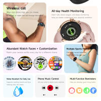 Nuevo reloj inteligente a la moda para mujer, pantalla AMOLED, frecuencia cardíaca, sueño, recordatorios de salud, más de 100 diales personalizados, múltiples modos deportivos, reloj inteligente con llamadas Bluetooth para Android iOS - details 1
