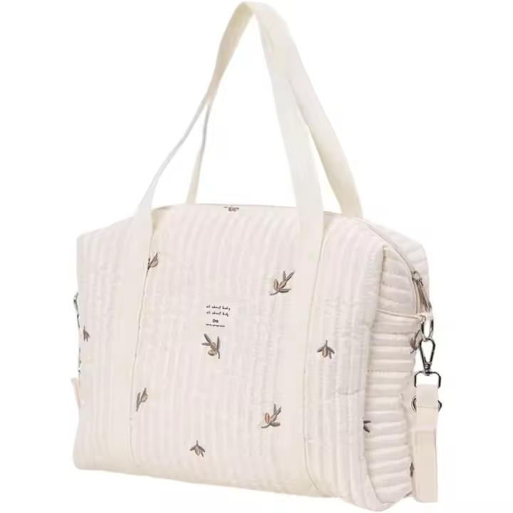 Bolsa para pañales de gran capacidad para mujeres, bolsa para pañales grandes con cambiador, bolsa - 1