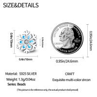 Encanto de Cierre Seguro de 925 Plata Esterlina Original para Mujeres Joyería DIY Cuentas Material Metal Pulsera de Zirconio - details 16