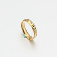 Anillo de Boda de Acero Inoxidable Joyería de Moda para Parejas en Color Oro Plata - details 8