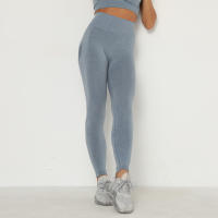 Nessaj-pantalones de yoga de cintura alta, mallas push up para fitness, 24 colores - details 9
